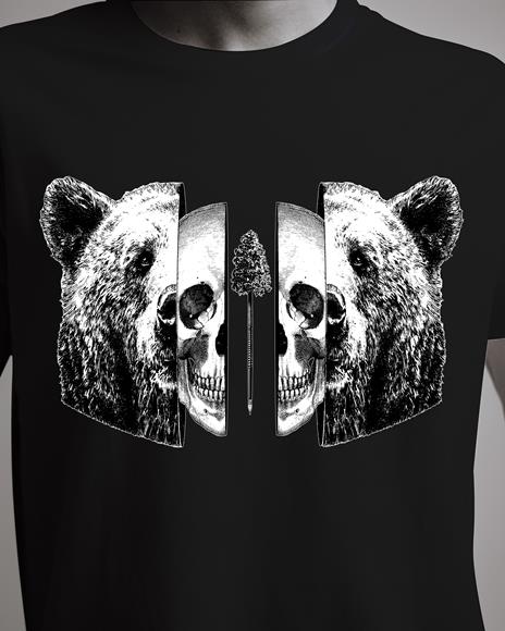T-Shirt Otto d'Ambra x Feltrinelli -  Orso / Into you - tg. L - nera - 3
