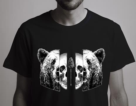 T-Shirt Otto d'Ambra x Feltrinelli -  Orso / Into you - tg. L - nera - 5