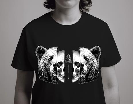 T-Shirt Otto d'Ambra x Feltrinelli -  Orso / Into you - tg. L - nera - 6