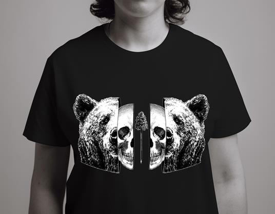 T-Shirt Otto d'Ambra x Feltrinelli -  Orso / Into you - tg. L - nera - 6