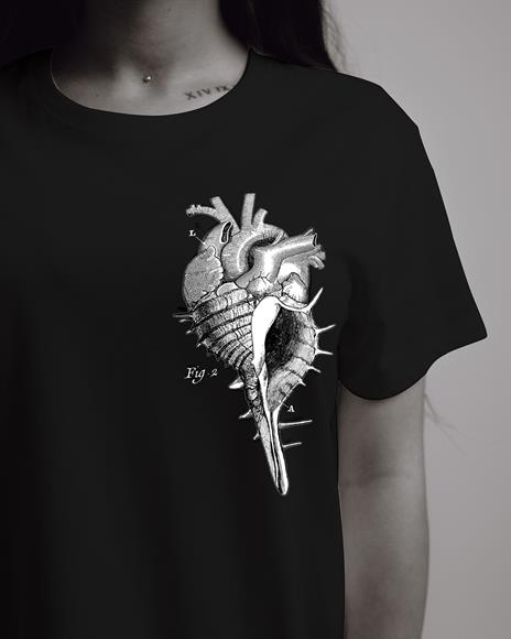 T-Shirt Otto d'Ambra x Feltrinelli -  Cuore Conchiglia / Sea Love - tg. S - nera - 4