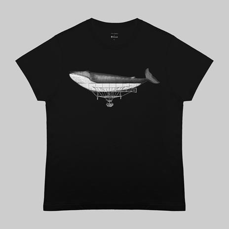 T-Shirt Otto d'Ambra x Feltrinelli -  Balena Dirigibile / Connection - tg. L - nera
