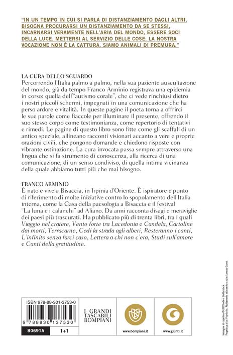 La cura dello sguardo. Nuova farmacia poetica -  Franco Arminio - 2