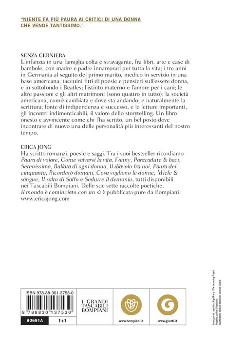  Senza cerniera. La mia vita -  Erica Jong - 2