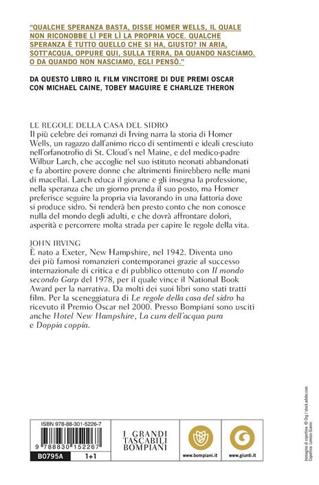 Le regole della casa del sidro -  John Irving - 2
