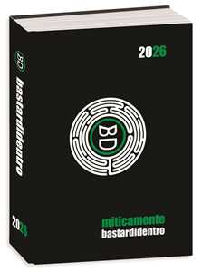 Cartoleria Diario 16 mesi 2025-26, Classic Bastardidentro Agenda Miticamente, 13,6 x 18,3 cm - Nero Bastardidentro