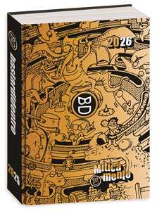 Cartoleria Diario 16 mesi 2025-26, Gold & Silver Bastardidentro Agenda Miticamente, 13,6 x 18,3 cm - Oro Bastardidentro