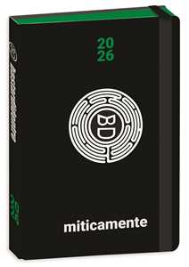 Cartoleria Diario 16 mesi 2025-26, R Pu Bastardidentro Agenda Miticamente, 13,6 x 18,3 cm - Nero Bastardidentro
