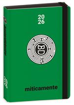 Diario 16 mesi 2025-26, R Pu Bastardidentro Agenda Miticamente, 13,6 x 18,3 cm - Verde