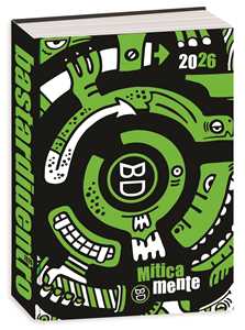 Cartoleria Diario 16 mesi 2025-26, Superspecial Fluo Bastardidentro Agenda, 13,6 x 18,3 cm - Verde Bastardidentro
