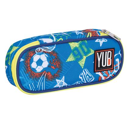 Astuccio Bustina Round Plus Yub Flashy Sign, 23 x 10 x 5,5 cm - Azzurro