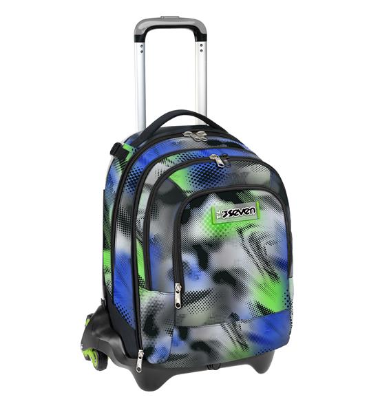 Zaino Trolley Jack -3Wd+ Detach Seven Write Down, 40 x 51 x 36 cm - Nero