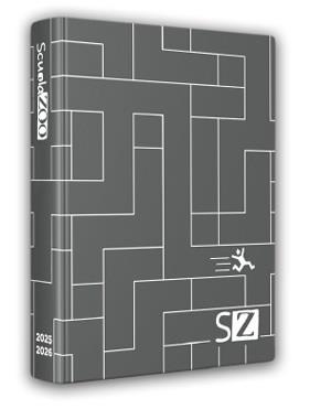 Diario ScuolaZoo 2025-26, 16 Mesi, Grigio - 11x15 cm