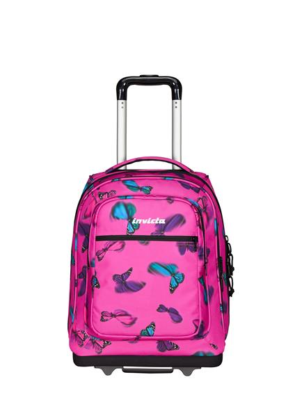 Zaino Bump Fantasy Grs Invicta Trolley, Rosa - 36 x 47 x 18,5 cm