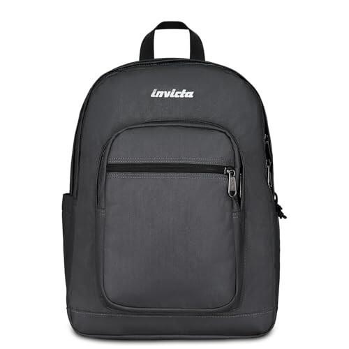 Zaino Jelek Plain Grs Invicta Backpack, Nero - 32 x 43 x 25 cm