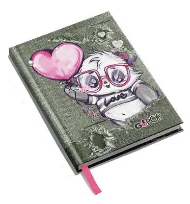 Diario scuola GoPOP 2025-26, 10 mesi, panda