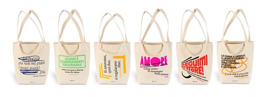 Shopping Bag Feltrinelli / Testimanifesti - quote Sanguineti - 5