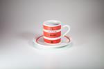 Tazzina da caffè con piatto Feltrinelli. L'Aleph