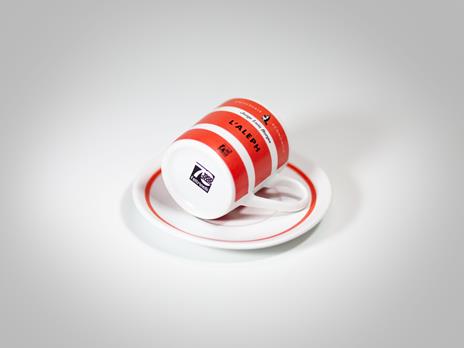 Tazzina da caffè con piatto Feltrinelli. L'Aleph - 2