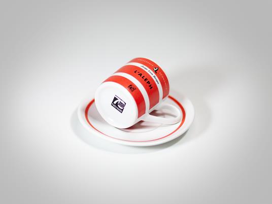 Tazzina da caffè con piatto Feltrinelli. L'Aleph - 2