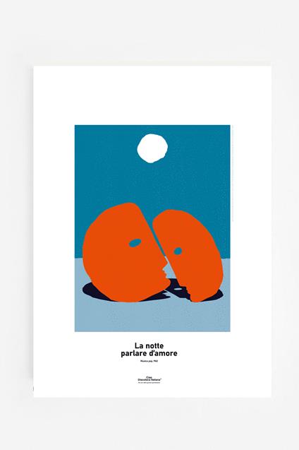 Poster. Mi Sono Innamorato di Te (La Notte)  Luigi Tenco  - 35 x 50 cm