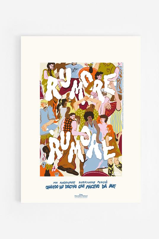 Poster. Rumore  Raffaella Carrà  - 35 x 50 cm