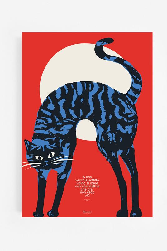 Poster. La Gatta  Gino Paoli  - 50 x 70 cm