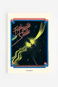 Idee regalo Poster. Alan Sorrenti - Figli delle Stelle - 42 x 59,4 cm Ciao. Discoteca Italiana