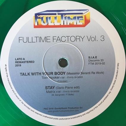 Fulltime Factory Vol. 3 - Vinile LP