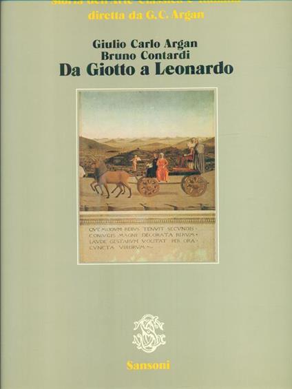 Da Giotto a Leonardo - Giulio Carlo Argan - copertina