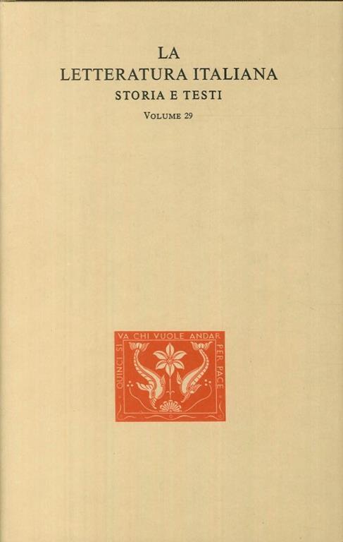 La Letteratura Italiana. Storia e Testi. Niccolò Machiavelli. Opere - copertina