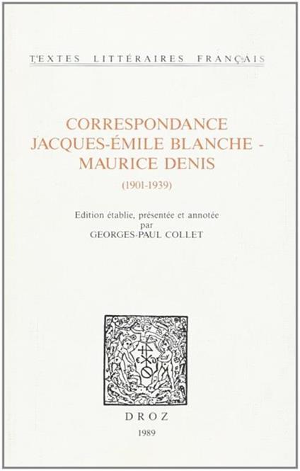 Correspondance - copertina