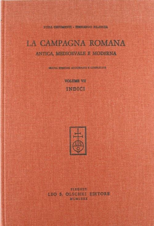 La campagna romana antica, medioevale e moderna - Giuseppe Tomassetti - copertina
