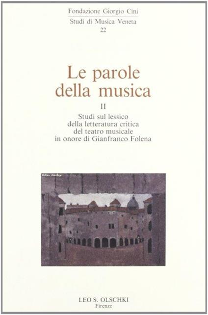 Le parole della musica - copertina