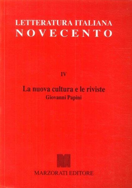 La cultura e le riviste. Giovanni Papini - copertina