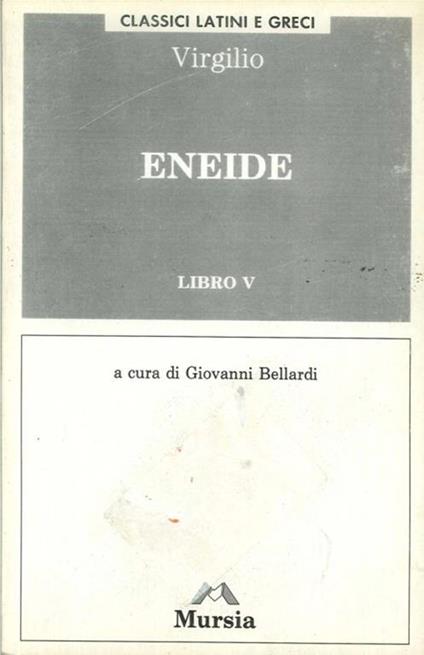 Eneide. Libro 5° - Publio Virgilio Marone - copertina