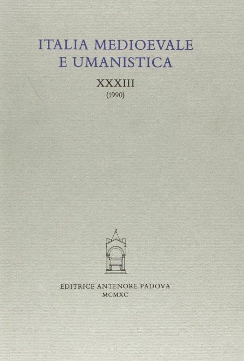 Italia medioevale e umanistica - copertina