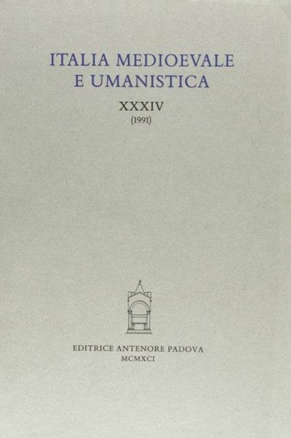 Italia medioevale e umanistica - copertina
