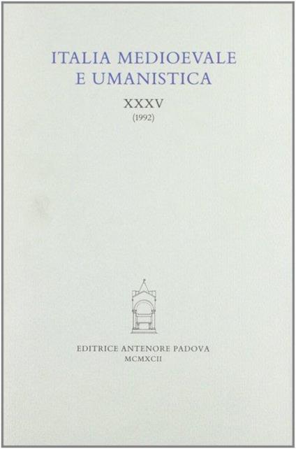 Italia medioevale e umanistica - copertina
