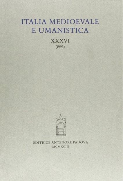 Italia medioevale e umanistica - copertina