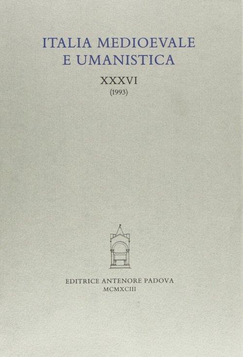 Italia medioevale e umanistica - copertina