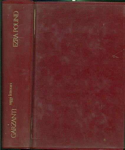 Saggi letterari - Ezra Pound - copertina
