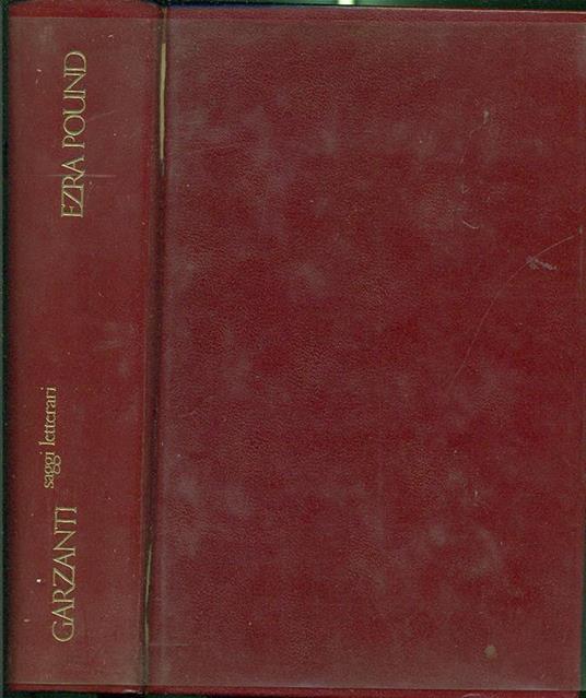 Saggi letterari - Ezra Pound - copertina