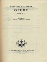 Giacomo Leopardi. Opere Tomo II