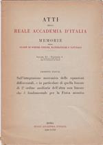 ATTI DELLA REALE ACCADEMIA D'ITALIA vol. XI fasc.4 - estratto