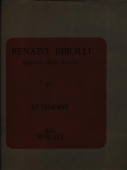 TACCUINO DELLE MARCHE - Renato Birolli - copertina
