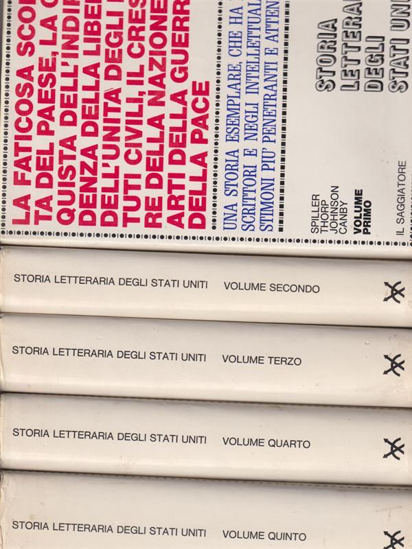 Storia Letteraria Degli Stati Uniti. Opera Compl. 5 Vol