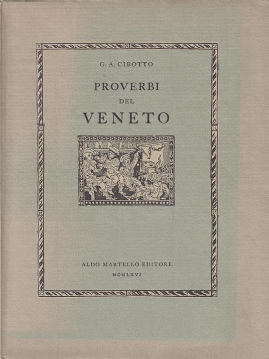 Proverbi del Veneto - G. A. Cibotto - copertina