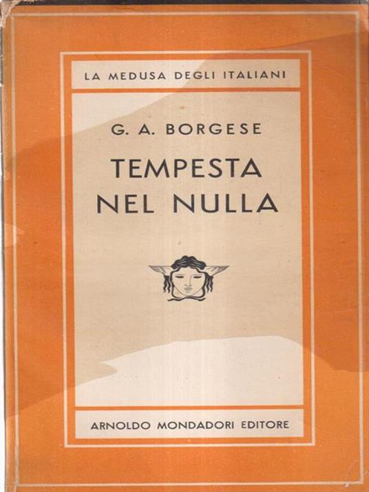 Tempesta nel nulla - G.A. Borgese - copertina