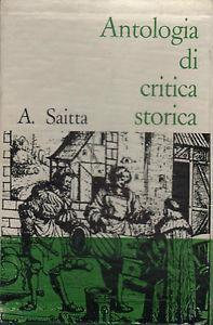 Antologia di critica storica - Armando Saitta - copertina
